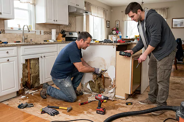 Kitchen Water Damage Repair San Dimas