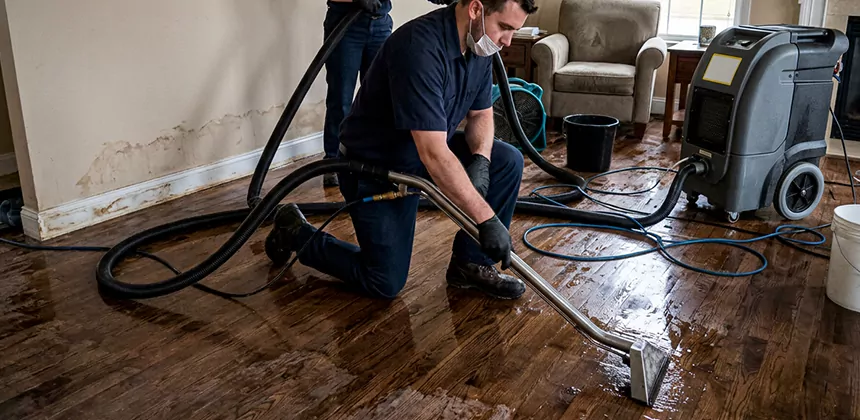 Hardwood Floor Water Extraction in San Dimas